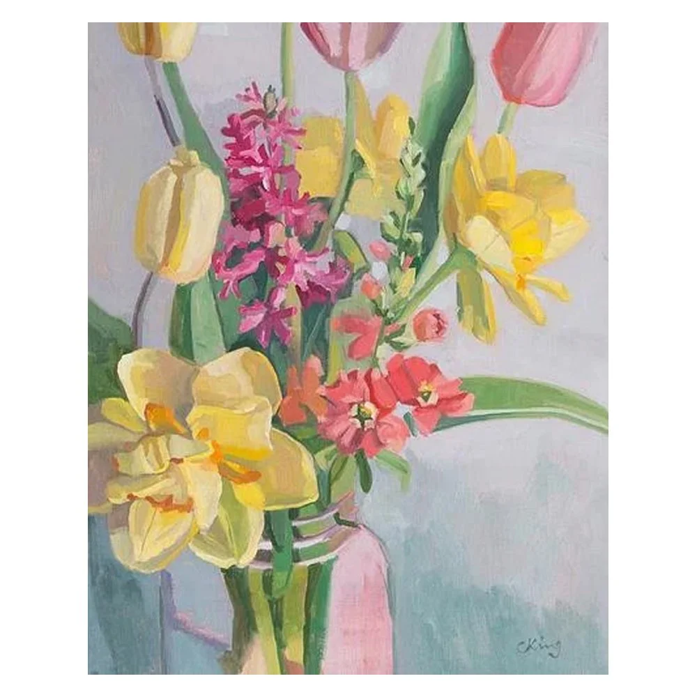 Daffodils and Tulips By Christy King