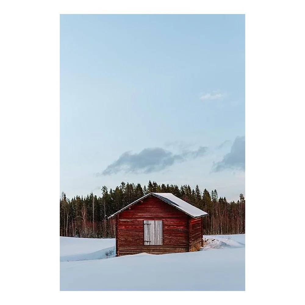 Red cabin in Lapland By Manon Galama