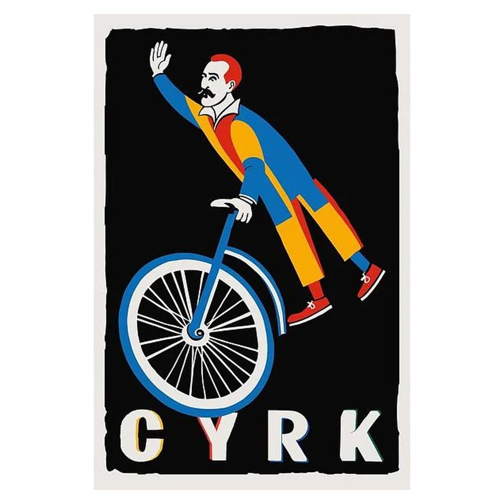 Vintage Polish Circus Poster By Pat Krygowski