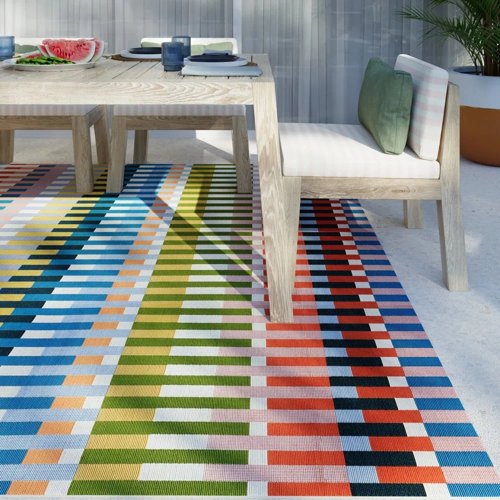 Icon Striped Indoor Outdoor Multi Rug, from $59, AllModern