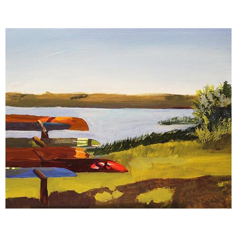 Kayaks at Green Lake By Angela Zybell