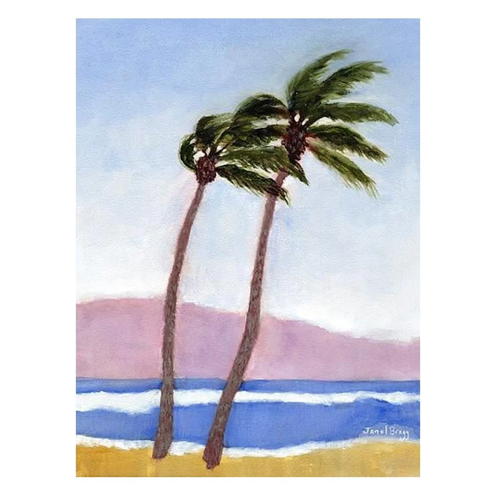 Coconut Beach Palm Trees By Janel Bragg