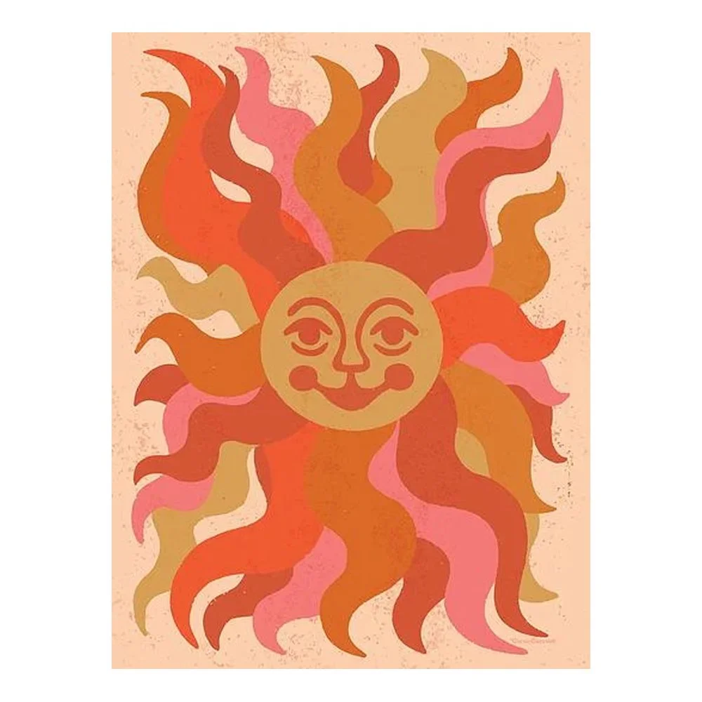 Retro Sun By Carrie Cantwell