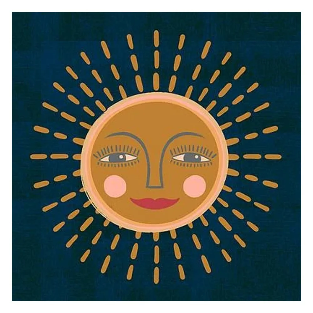Retro Sunshine With Dashes By Carrie Cantwell