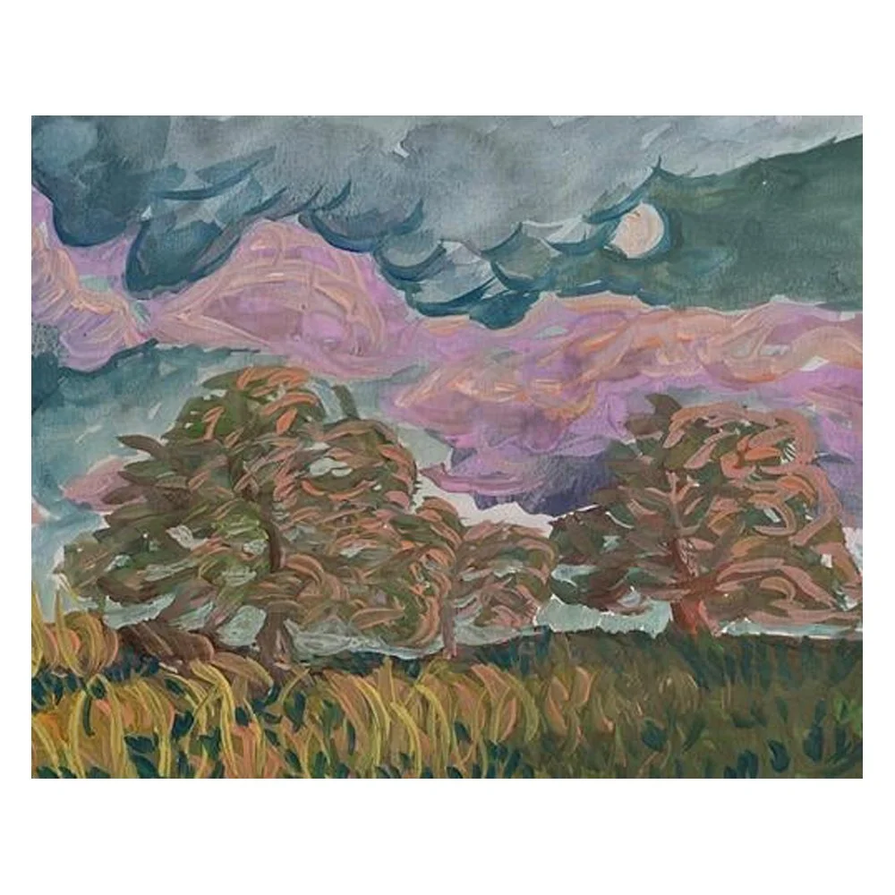 Golden Oak Trees By Eleanor Baker