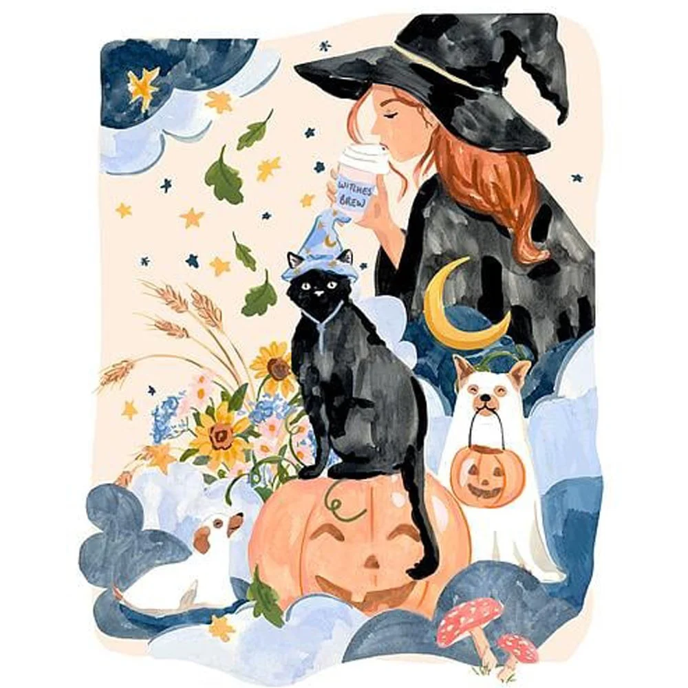 Witches' Brew  By Sabina Fenn - Sabina Print Co