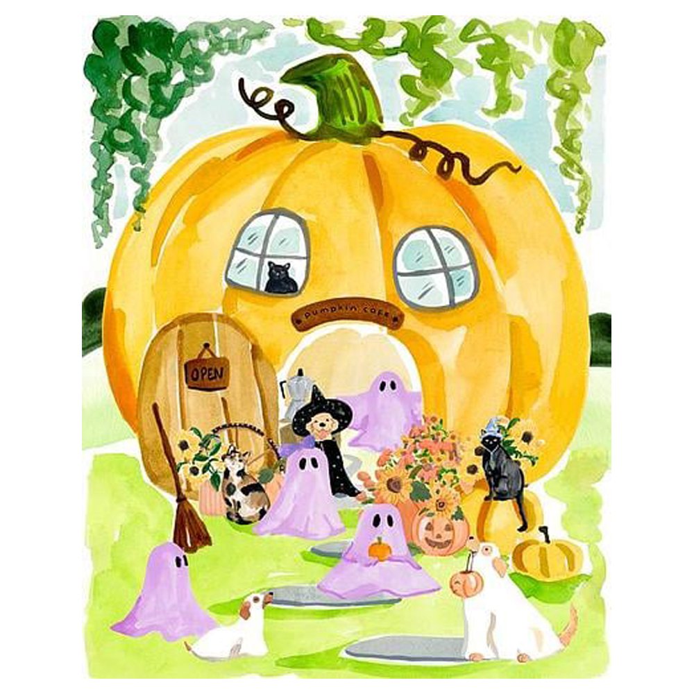 Pumpkin Cafe By Sabina Fenn - Sabina Print Co
