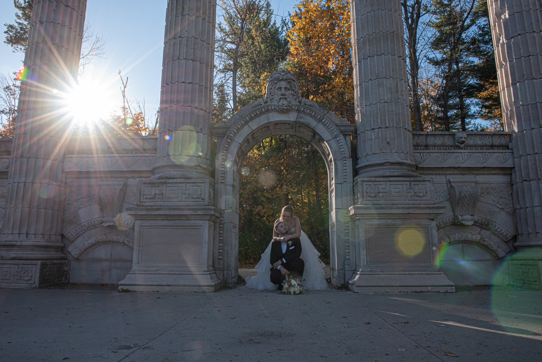 Guild inn Wedding portrait