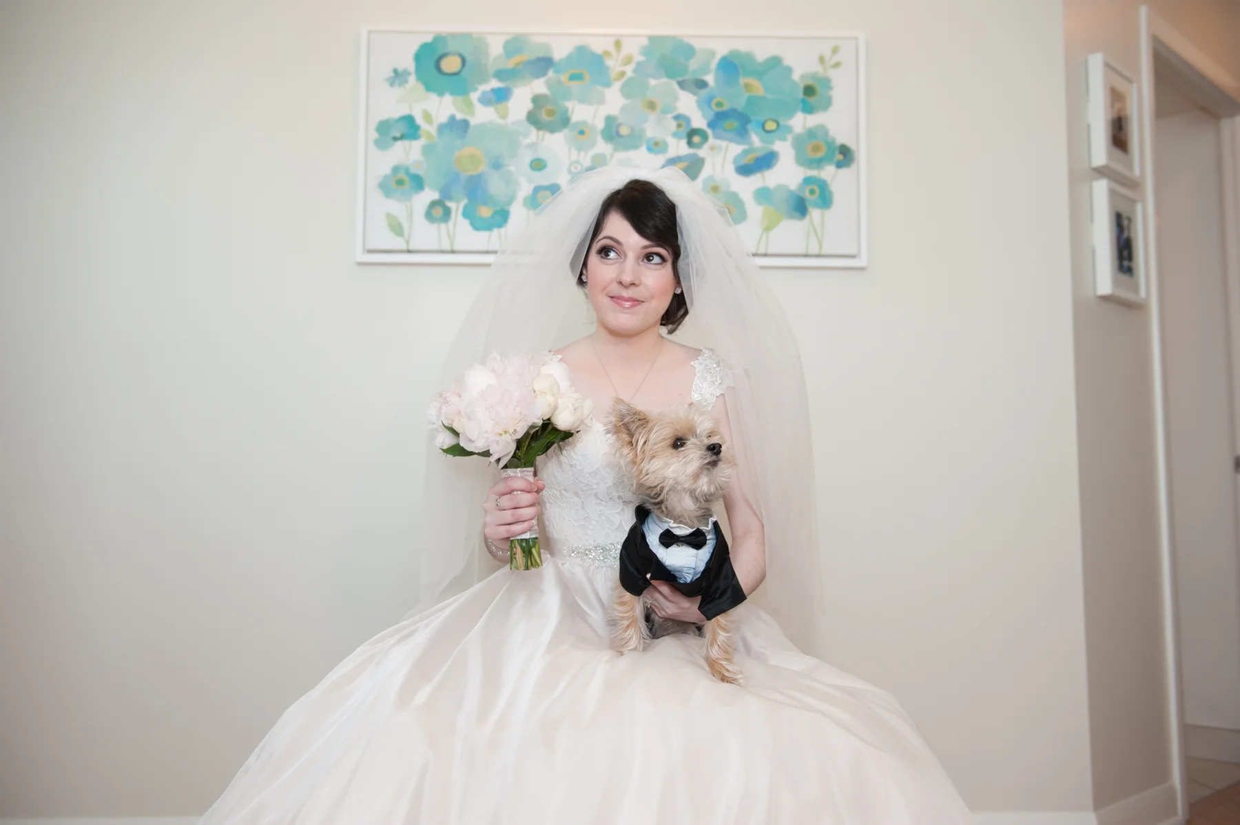 Hamilton Bride and her dog