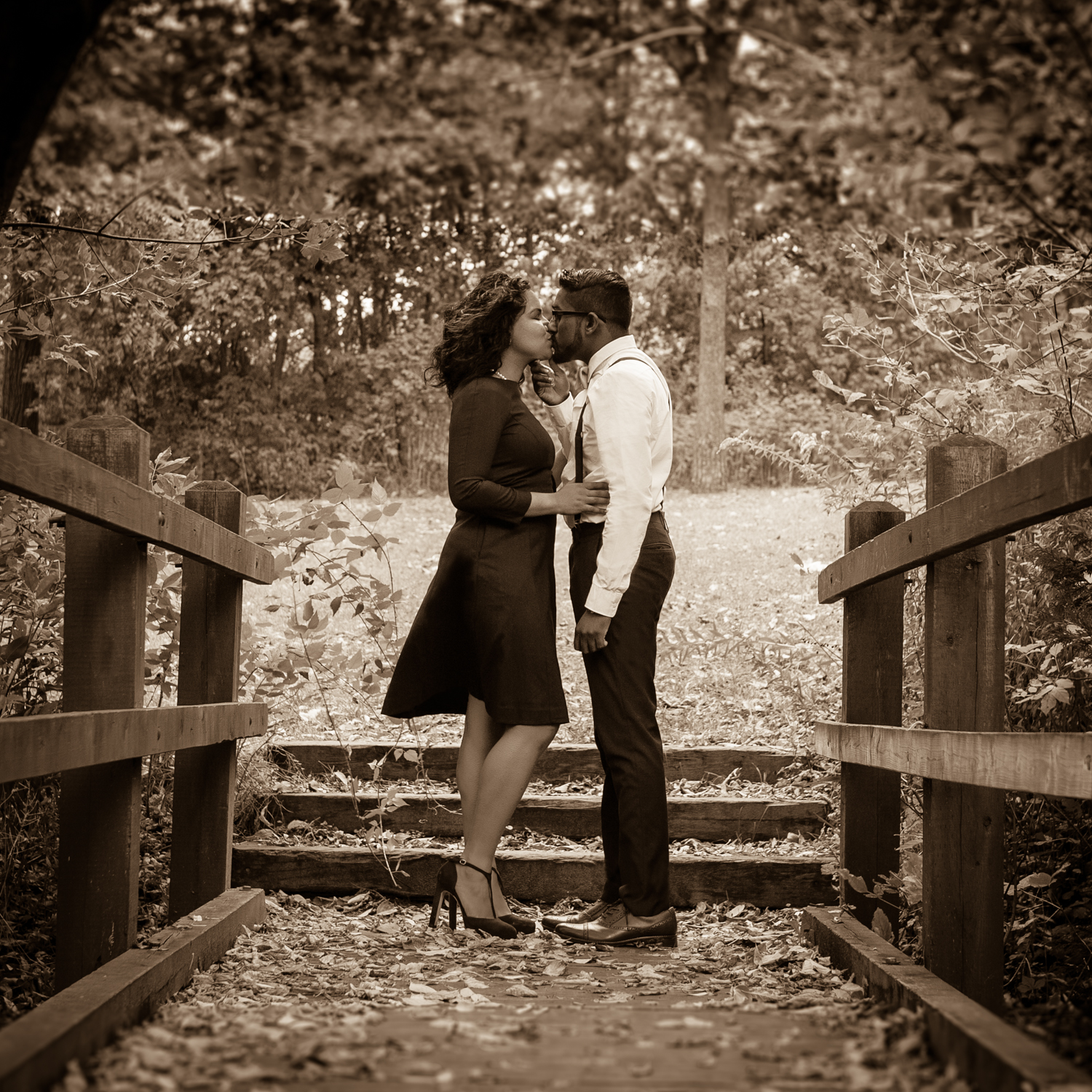 Down by the bridge Engagement session