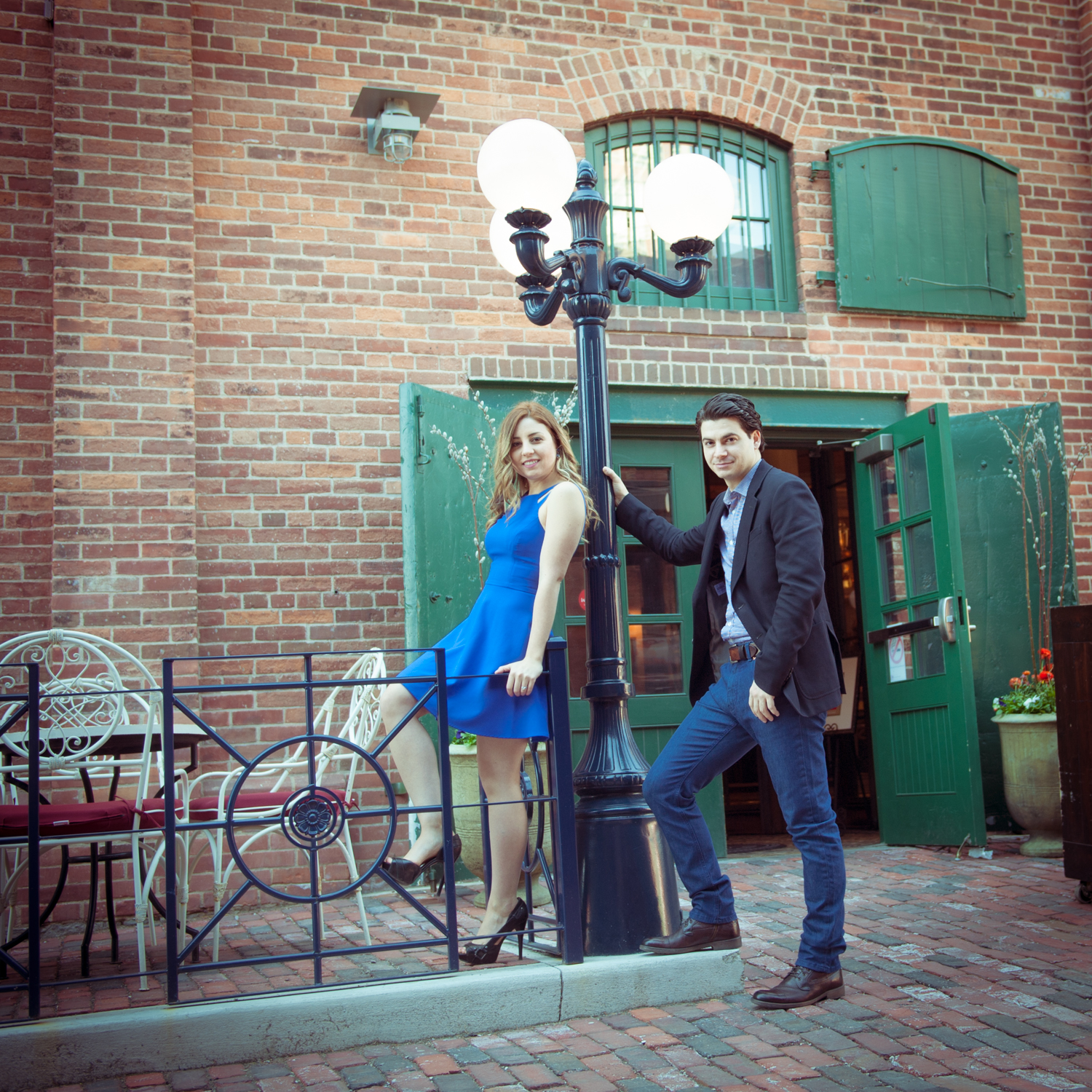 Distillery District Engagement Photo Clunys Bistro