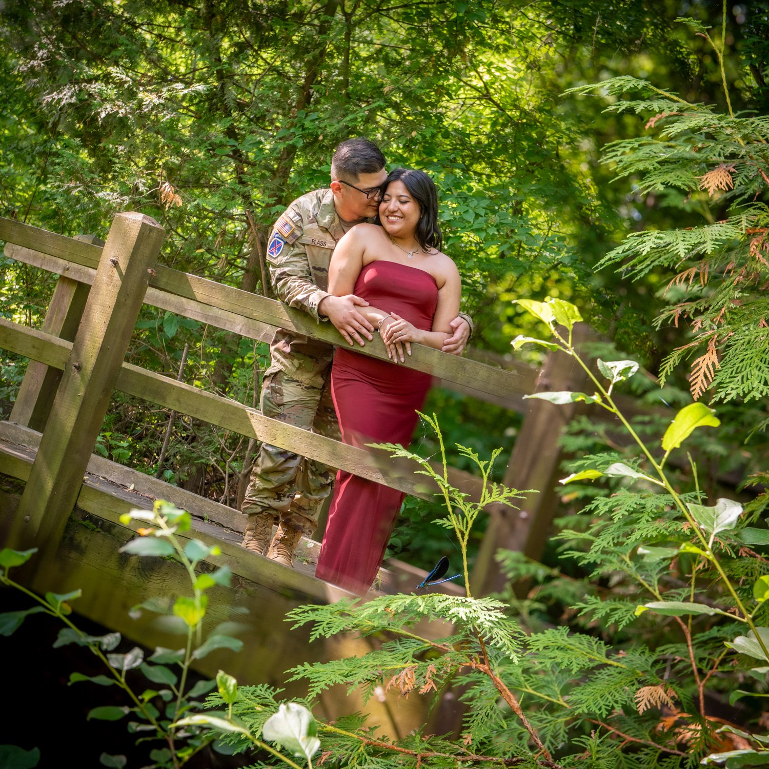 Wait! How is the bug in focus and the beautiful couple???

Magic!
