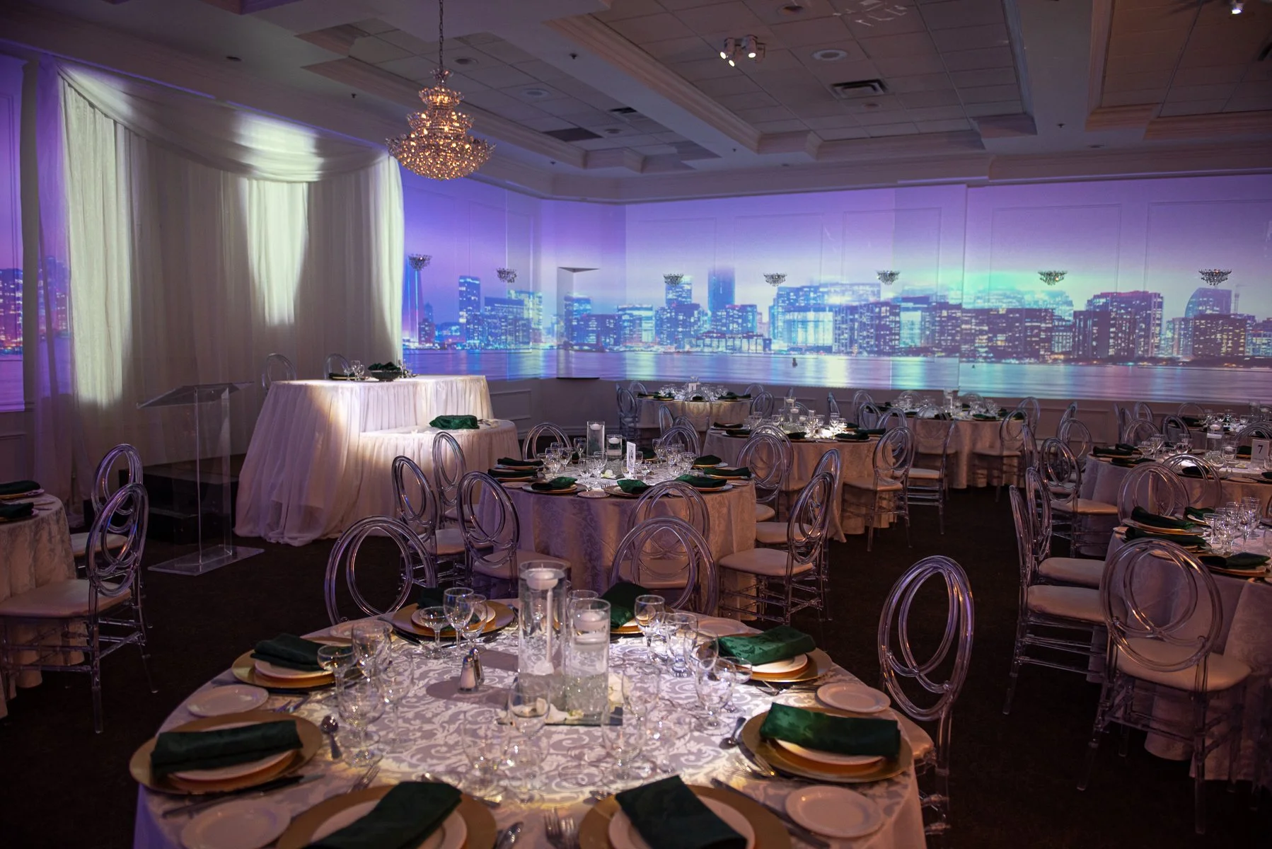 Avenue Banquet Hall Projection system