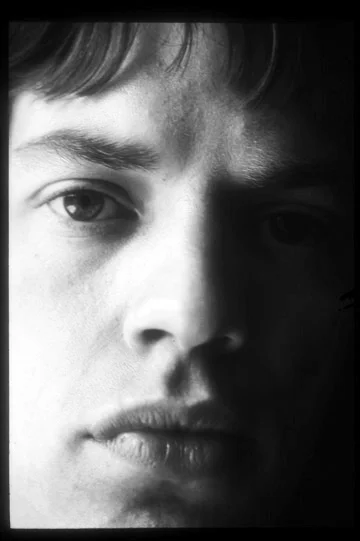 Mick Jagger Portrait B_W. 1967 London sitting. 11.5_ x 17_. signed bottom right in ink on whitespace.jpg