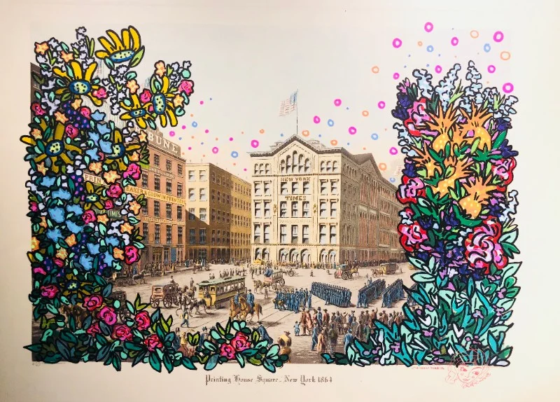 "Printing House Square, New York 1864" by Chinon Maria — WORLD TRADE GALLERY