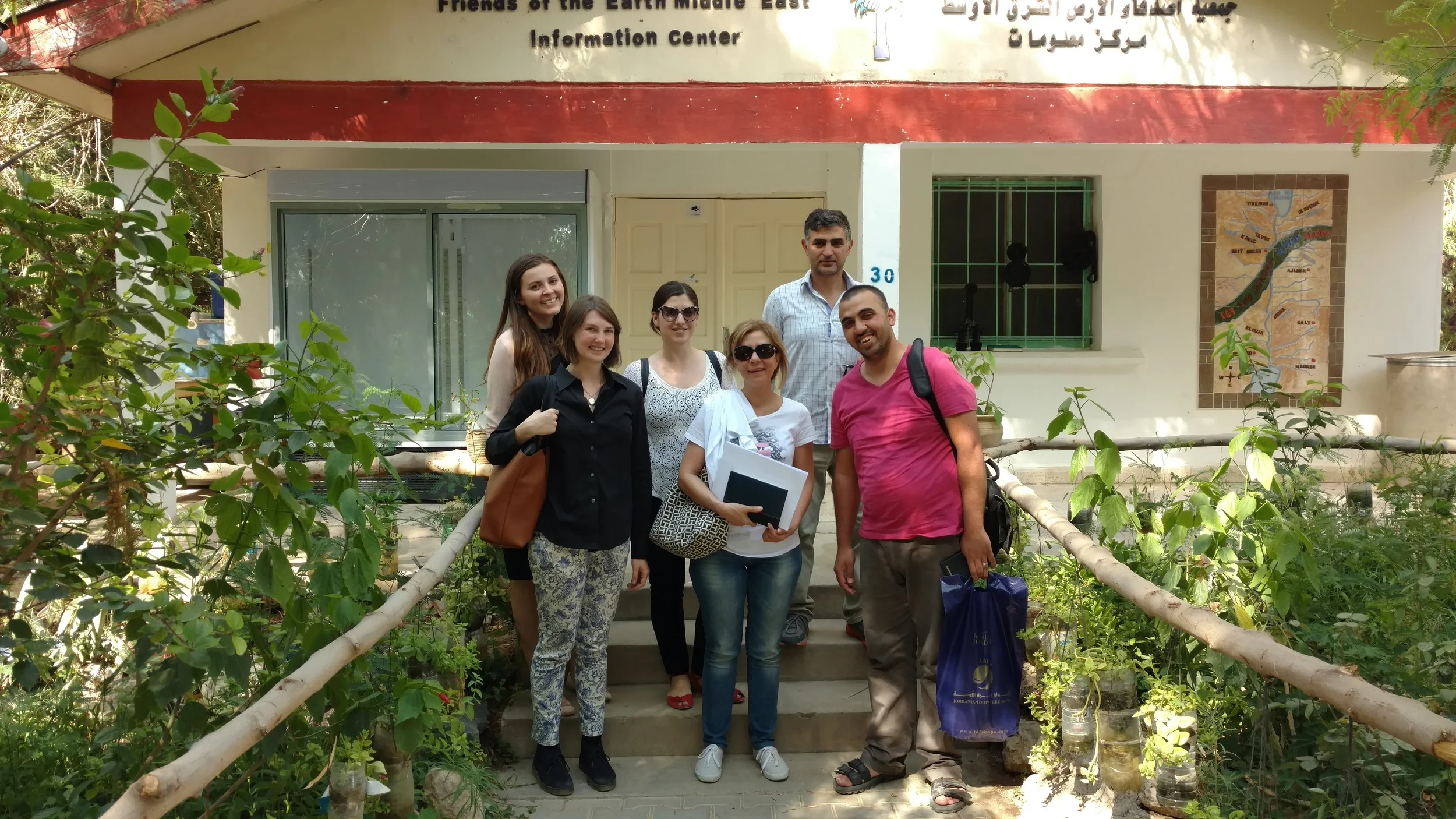 EcoPeace Staff at the Sharhabil bin Hassneh EcoPark in Jordan 