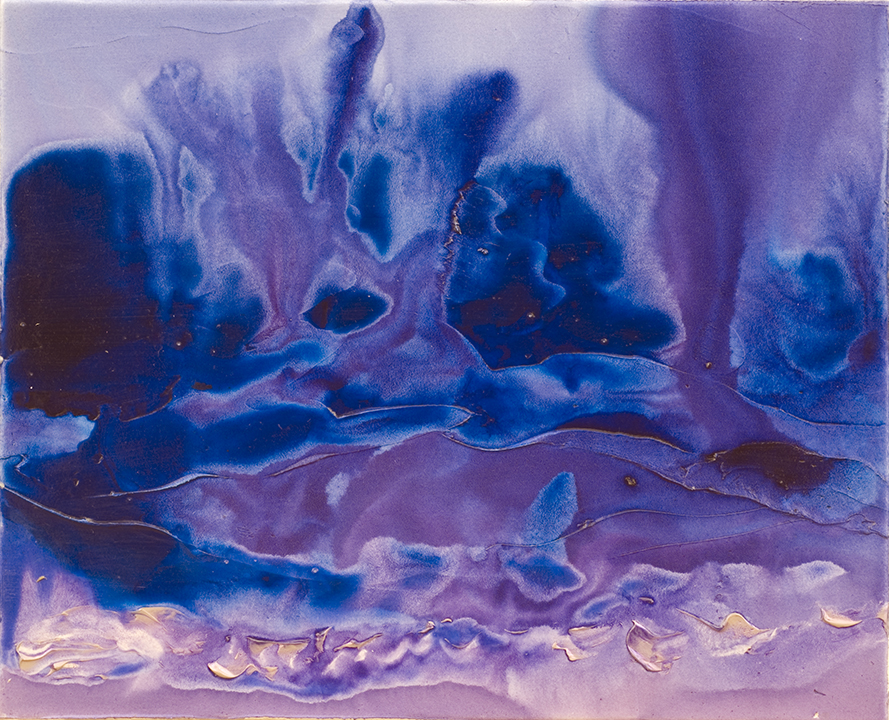 DEEP PLUME, 2008, Acrylic on canvas, 16" X 20"
