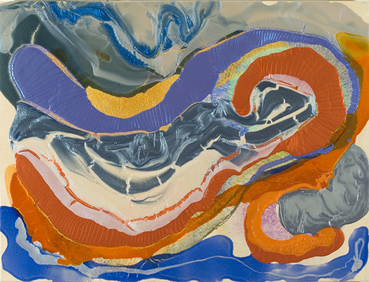 TWO MOLLUSKS, 2007, Acrylic on canvas, 30" x 40"
