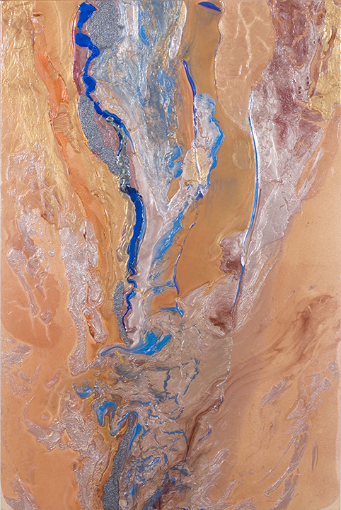MINERAL TRANCE, Acrylic on canvas, 2003, 60" x 40"