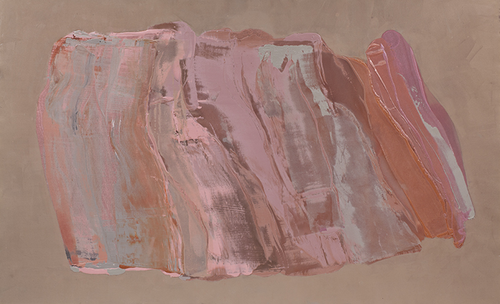 CLAYWORKS, 1982, A crylic on canvas , 68" x 112"