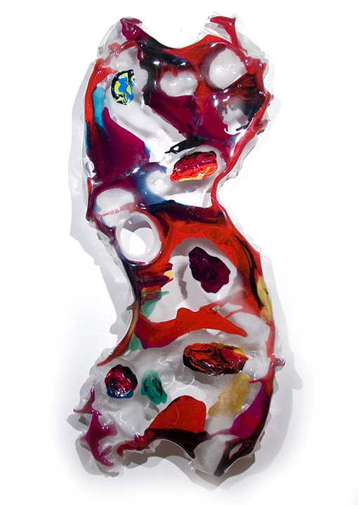 COBRA, 2001, A crylic on Lexan, 78" x 36" x 5" 