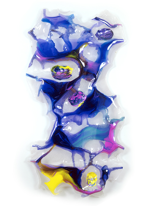 WU T'UNG TREE, 2001, A crylic on Lexan, 72" x 36" x 5"