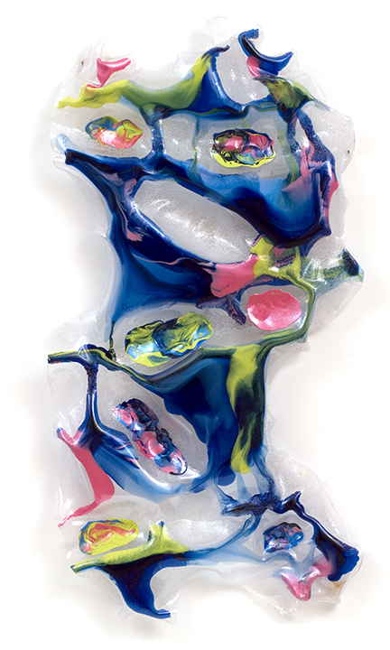 SOUTH BEACH VIBE, 2001, Acrylic on Lexan, 72" x 36" x 7"