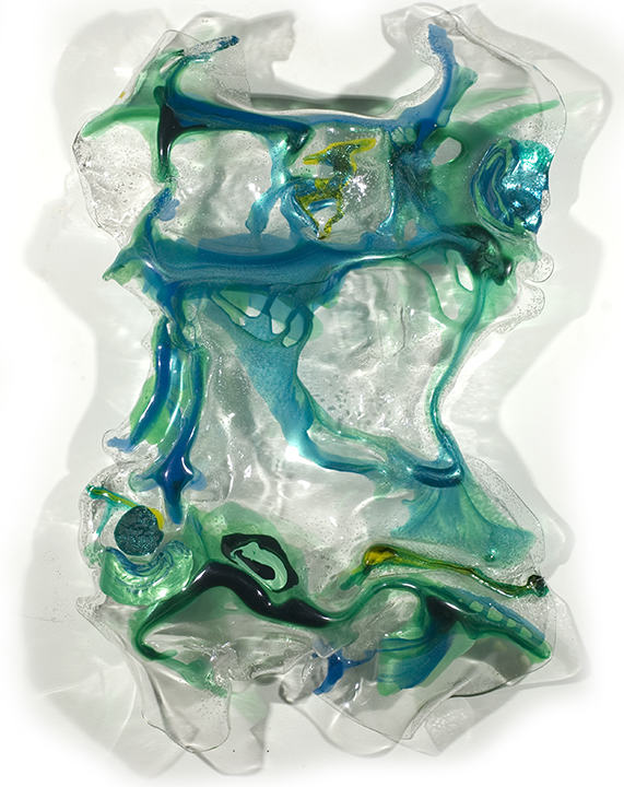 SPRING MOUNTAIN, 2001, A crylic on Lexan, 32" x 21" x 5"