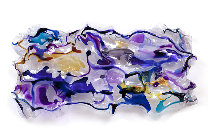 MACRO/MICRO, 2013, Acrylic on Lexan, 48" x 96" x10"