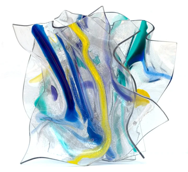 VISTA, 2010, Acrylic on Lexan,  11" X 12.5" X12.5"