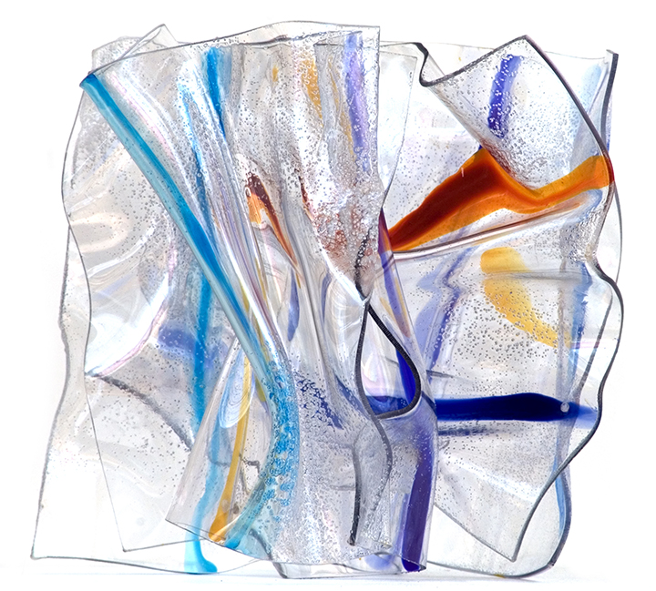XO, 2009, Acrylic on Lexan, 12" X 12" X 12"