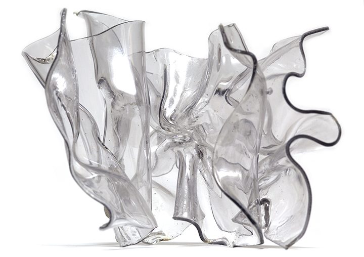 CLEAR VIEW, 2007, Acrylic on Lexan, 10 *' x 10" x 10"