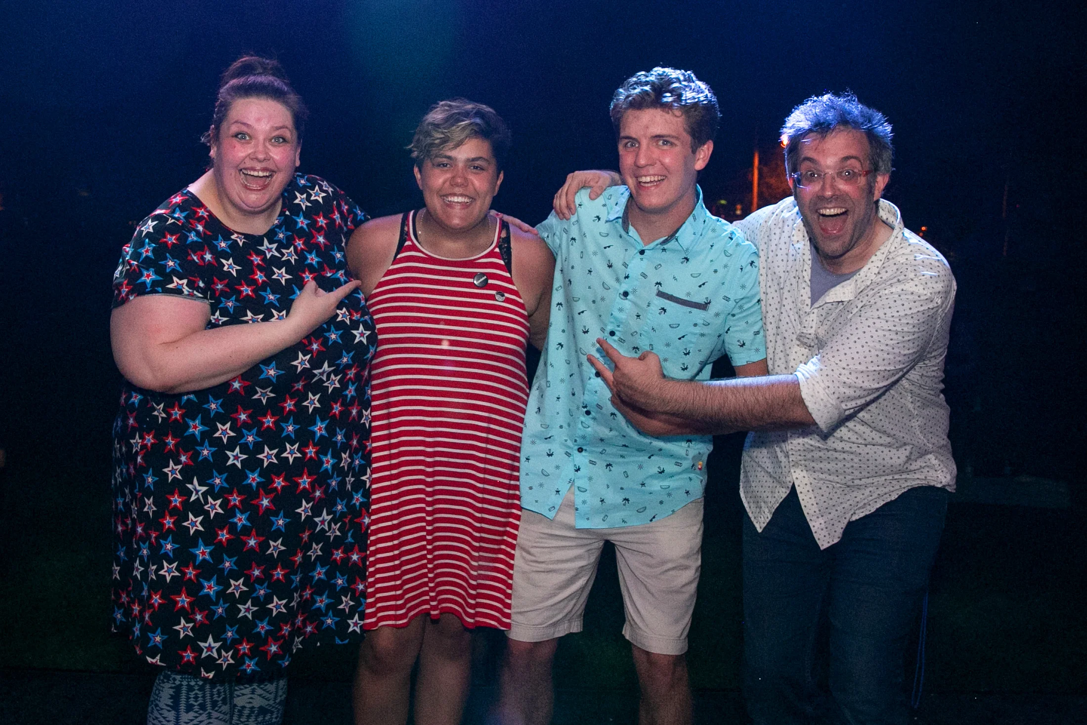 Pictured with 2018 Festival Emcees Elizabeth Krahulec, Aiden Kinsella, and Nicolas DeGrazia.