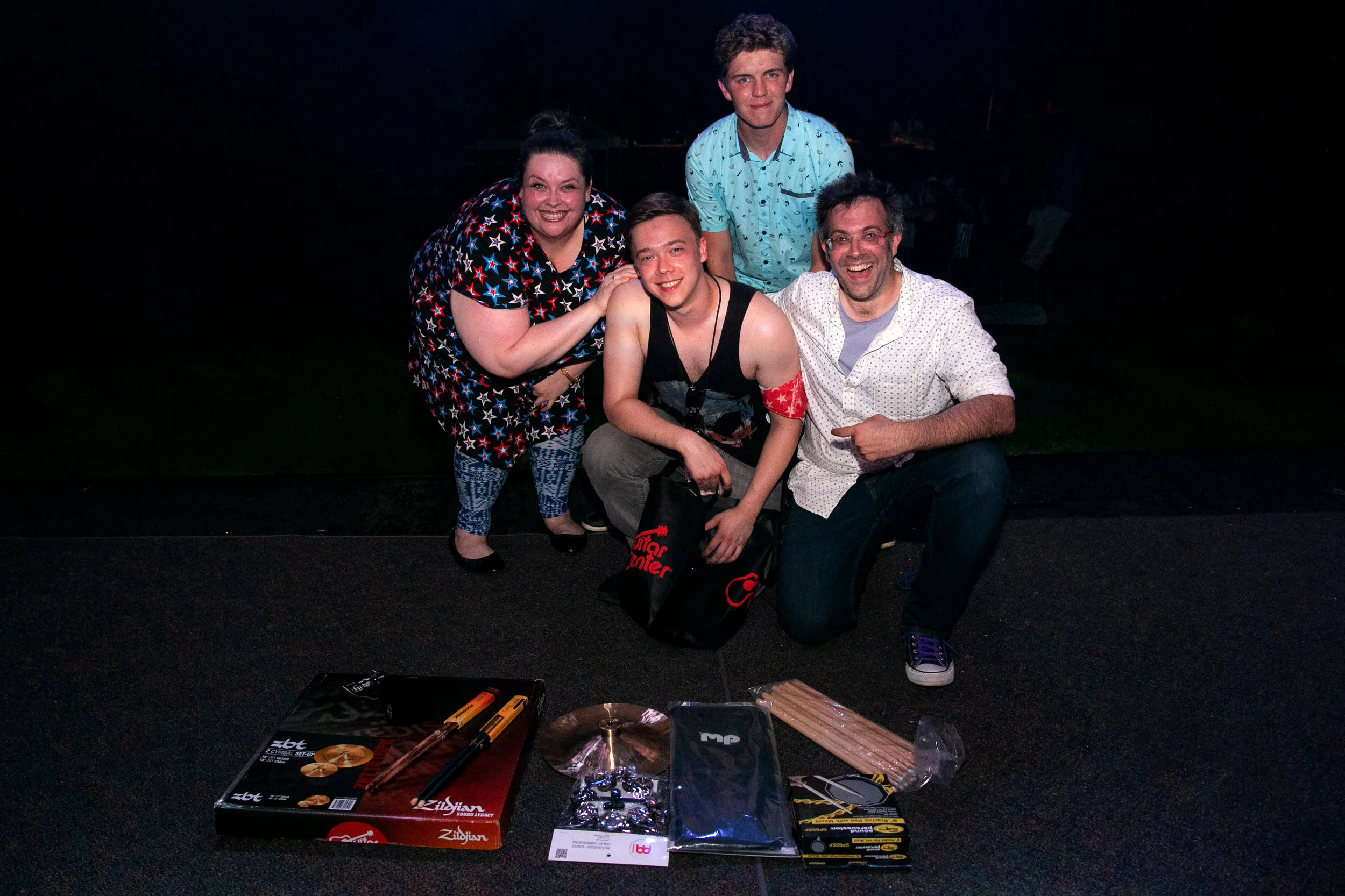 Pictured with 2018 Festival Emcees Elizabeth Krahulec, Aiden Kinsella, and Nicolas DeGrazia.