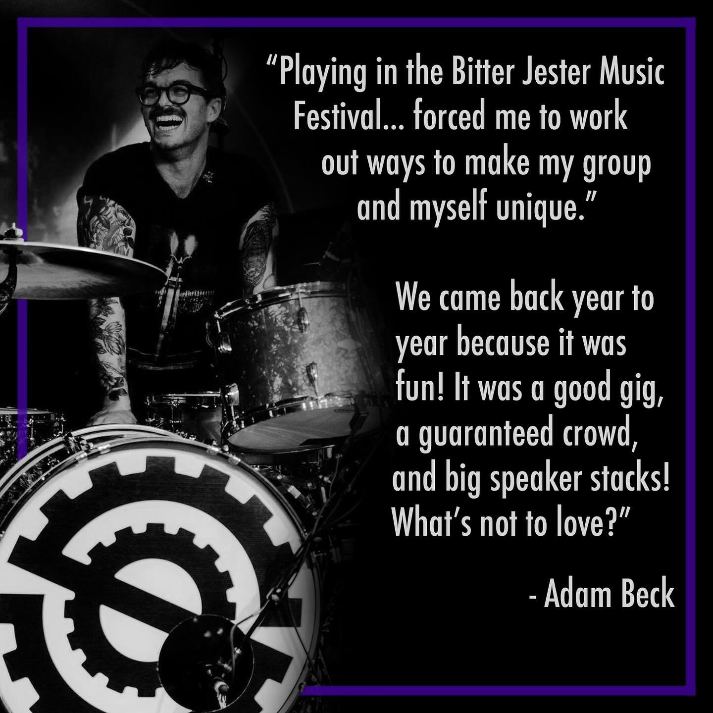 Bitter Jester Music Fest deadline in 10 days! Seeking all styles of music. Only requirement: at least half the members of a band must be 21 or younger to apply (link in bio)!

Adam Beck was our very first BJMF Grand Champion in 2006 with his band &ld