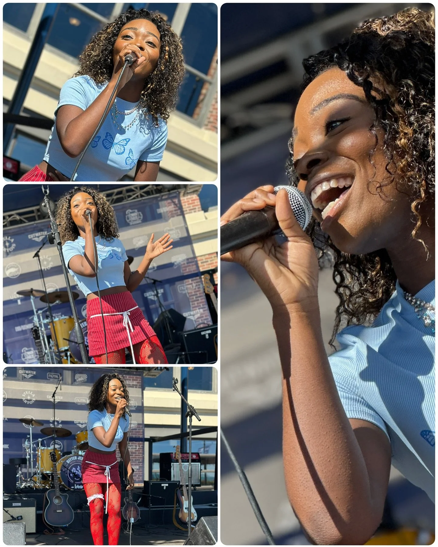 Representing Chicago, and new to Bitter Jester this year: @tumi.austeen is crushing it on stage. Come on down to Navy Pier all day today. Music goes until 8pm!

#bitterjestermusicfestival #navypier #labordaymusic #liveonthelake #supportyoungmusicians