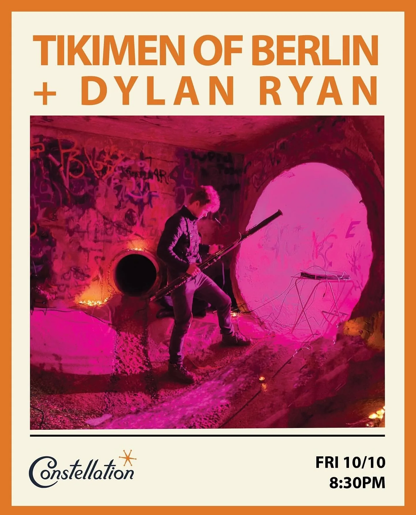 TONIGHT!! Catch the trippy cool underground grooves of @tikimenofberlin along with @dylino_ryno at @constellationchicago &hellip; 8:30pm. You don&rsquo;t wanna miss it!

#tikimenofberlin #constellationchicago #dylanryan #supportlocalmusicians #suppor
