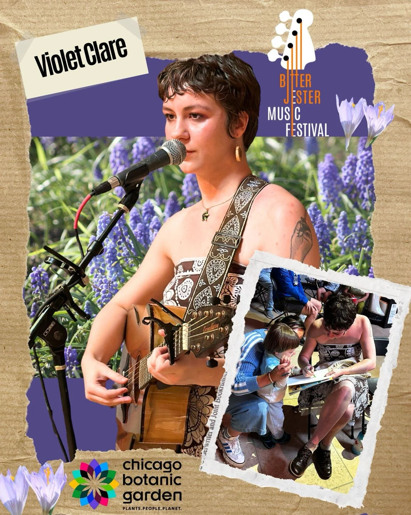 For the third year in a row, the Chicago Botanic Garden has invited the Bitter Jester Music Festival to kick off its Music on the Esplanade series. Last night featured BJMF 2026 Guest Artist Violet Clare followed by Zack Fedor and The Long Goodbyes. 