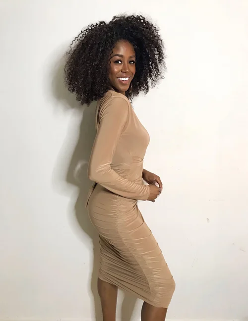pleated knit midi dress Dianne