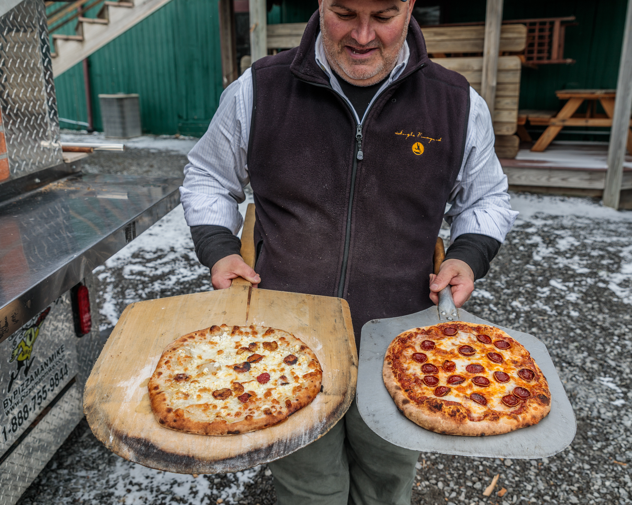 The outdoor pizza oven at Heron Hill // 3 Days in the Finger Lakes: A Wine Trail Itinerary