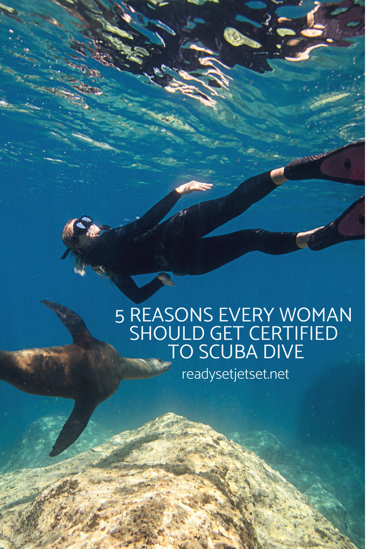 5 Reasons Every Woman Should Get Certified to Scuba Dive // www.readysetjetset.com #travel #diving #scubadiving #beaches #ocean #readysetjetset