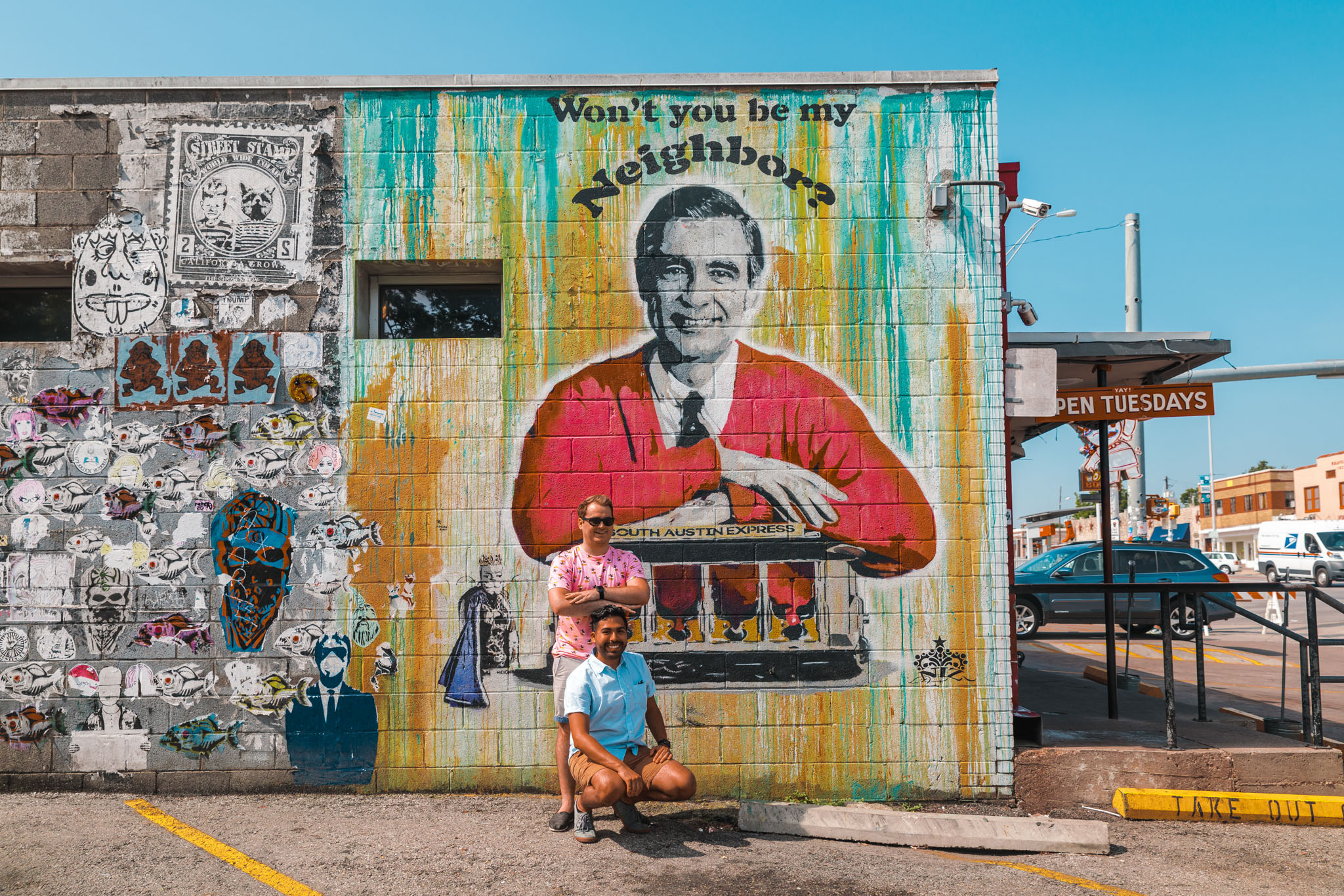 Won't You Be My Neighbor Mural on South Congress