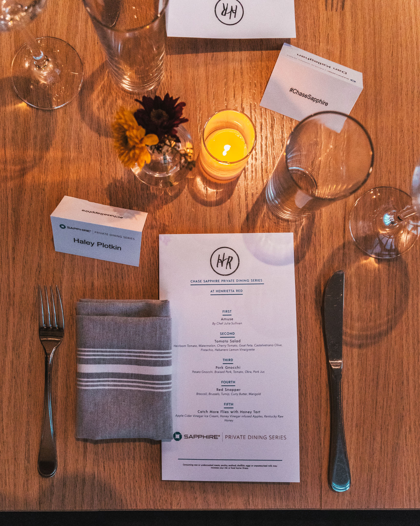 Chase Sapphire Private Dining Series at Henrietta Red // A Weekend at Hotel Thrillist #readysetjetset