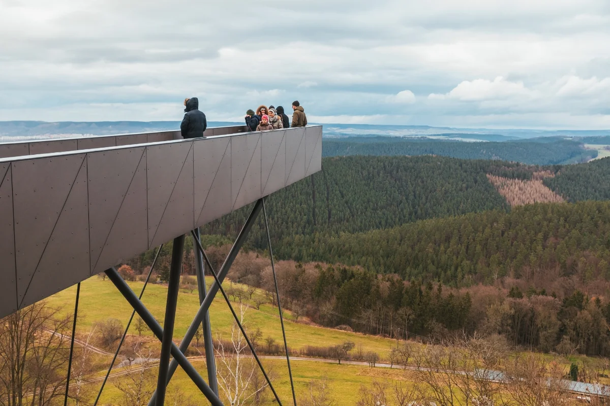 The Skywalk of Wishes at Leuchtenberg Castle Christmas Market 