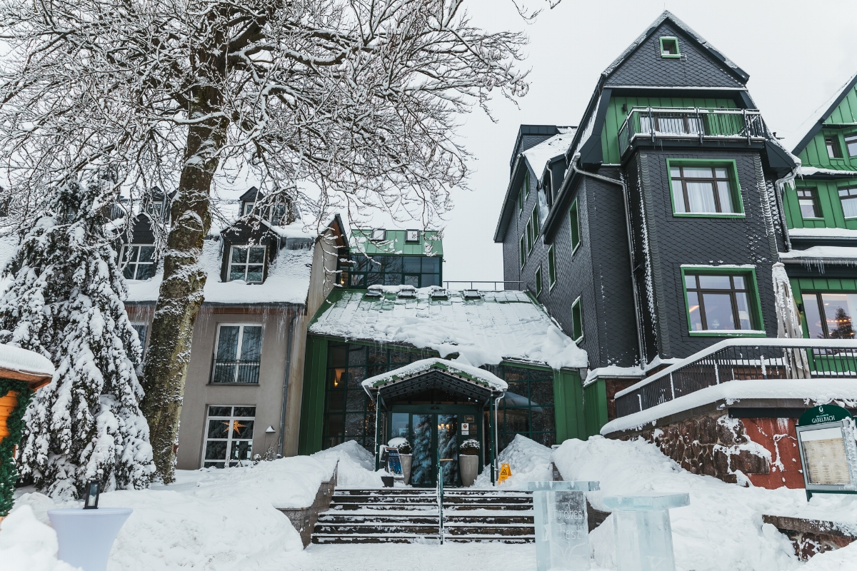 Berg-und-Jagdhotel Gabelbach hotel in winter