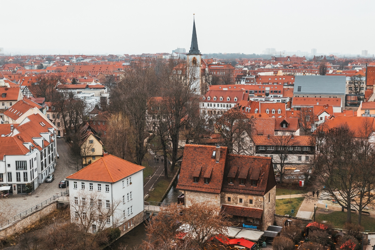 Erfurt from Ägidienkirche 