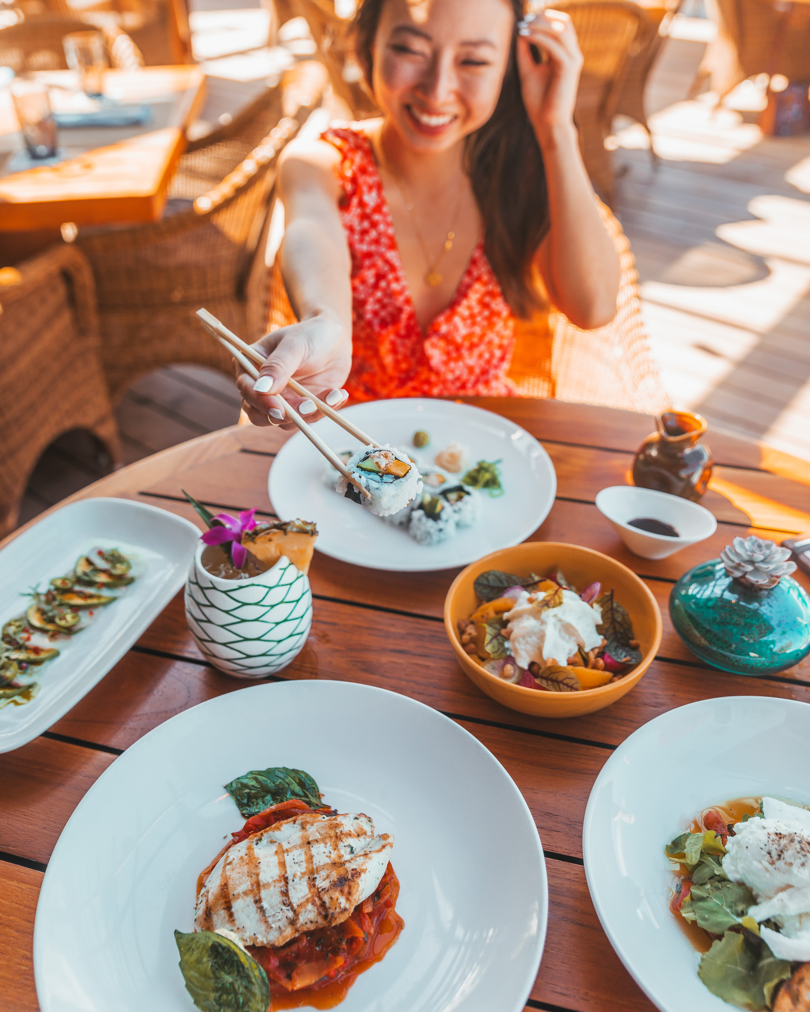 Lunch at Beach Tree Restaurant // A Luxury Stay on the Big Island: Four Seasons Resort Hualalai // #readysetjetset #hawaii #bigisland #luxuryhotels #beachresorts #usa #travel