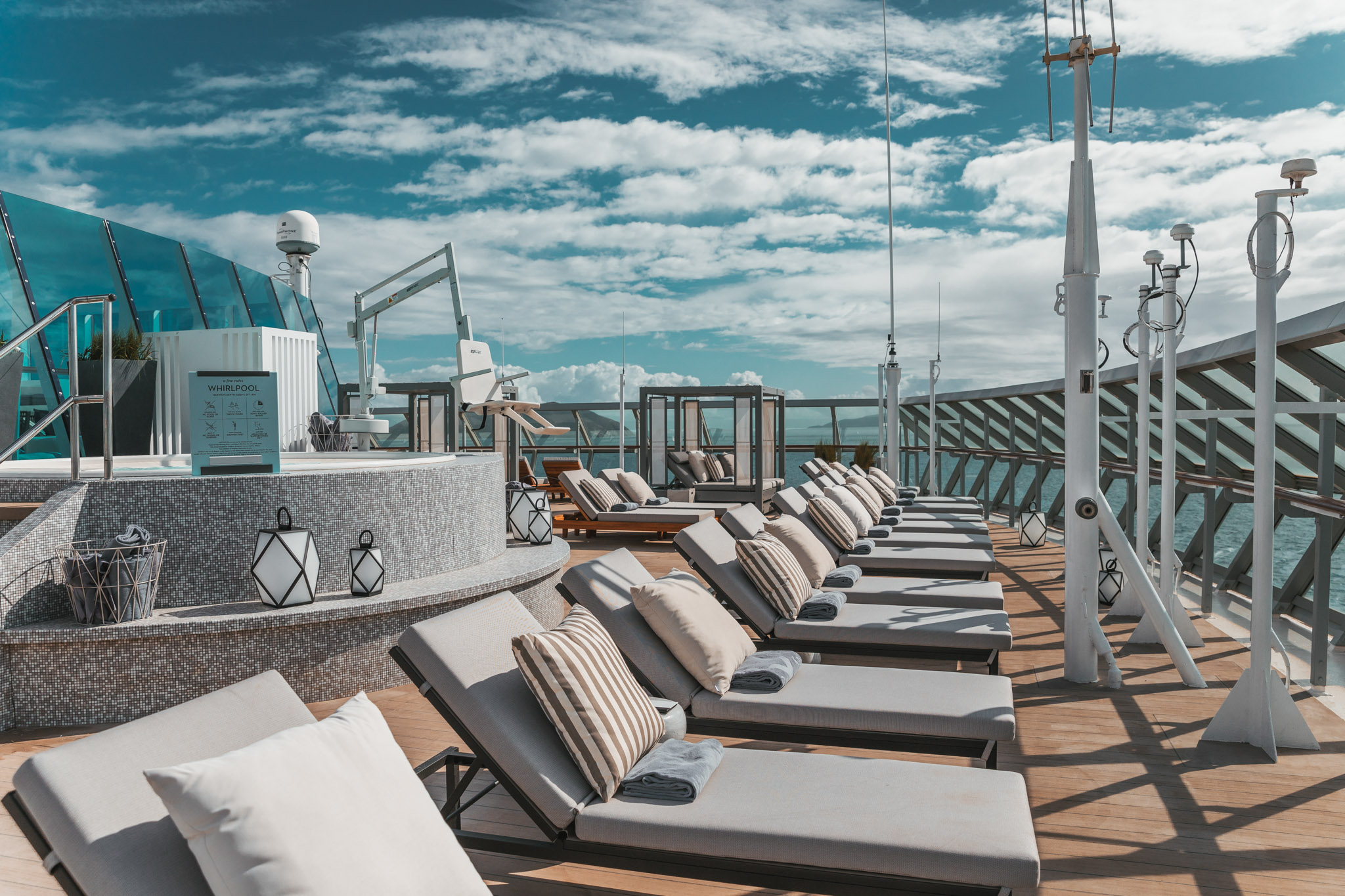 The Retreat Sundeck for suite-level passengers // Cruise Review: Everything You Need To Know About The Celebrity Summit