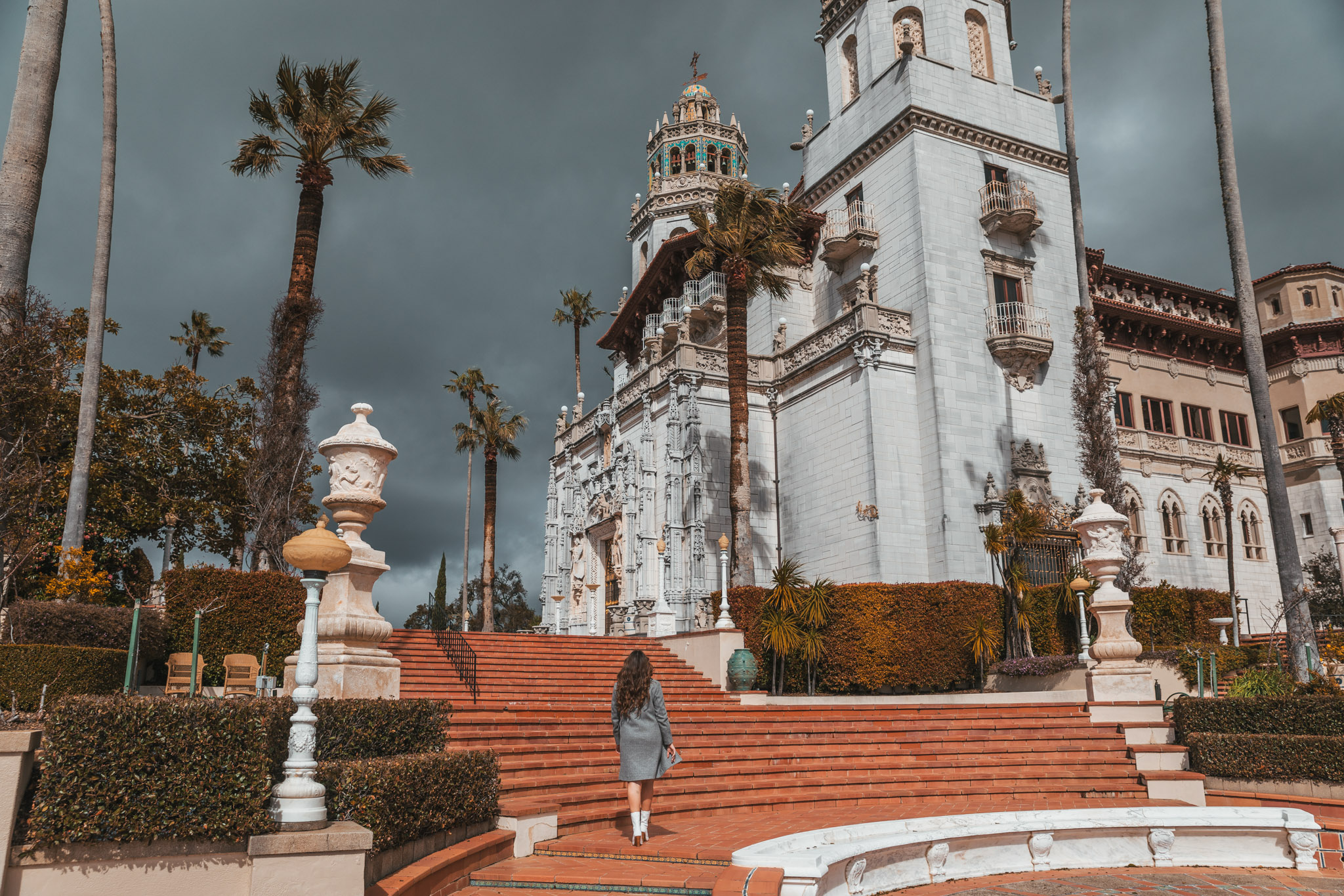 Esplanade of Casa Grande at Hearst Castle ~ The Most Instagrammable Spots in SLO CAL County ~ #readysetjetset #slocal #california #blogpost #travel #sanluisobispo