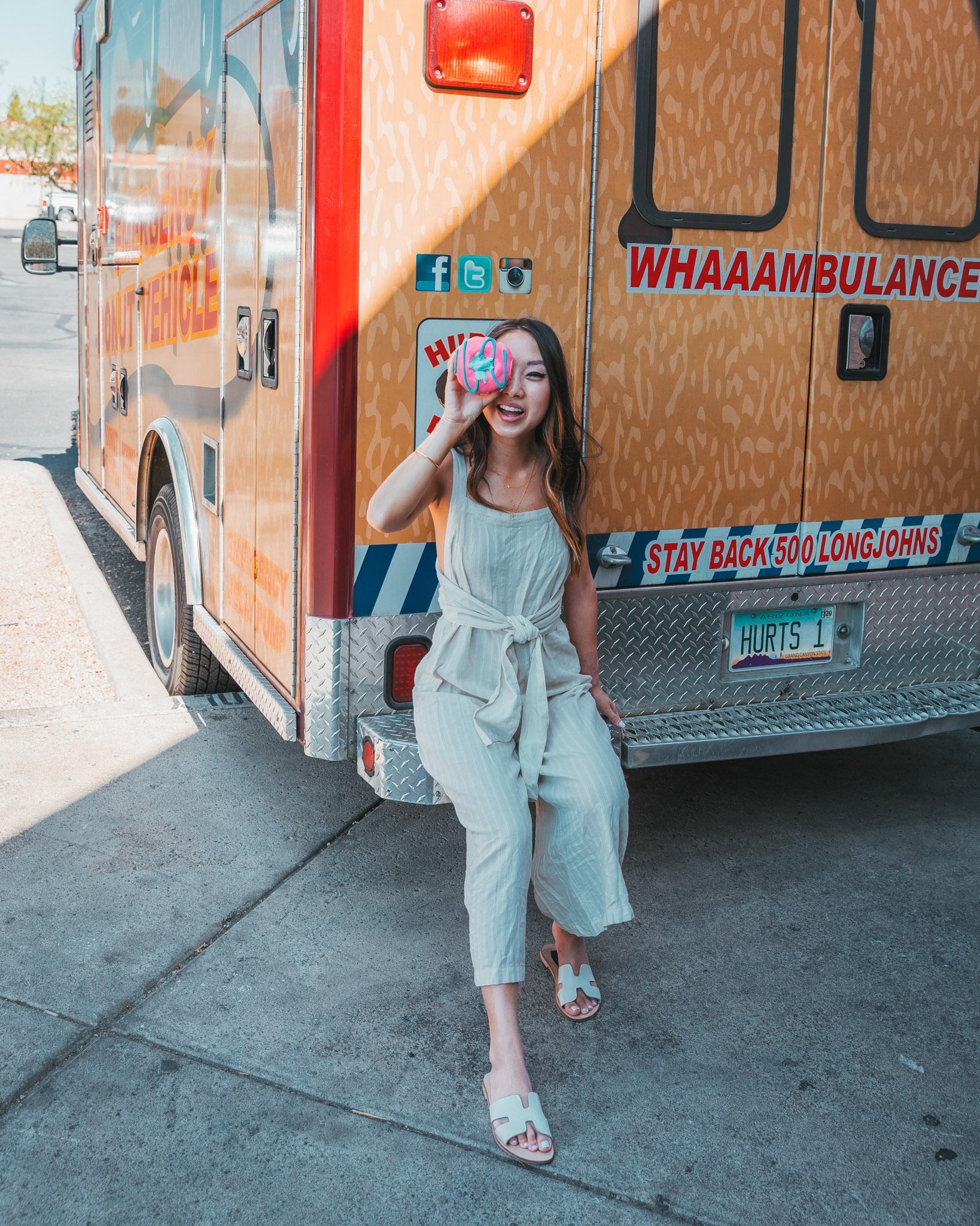 Hurts Donut ambulance delivery truck in Tempe